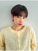 軽やかシースルーバングのマッシュショート