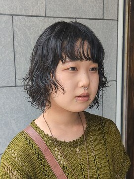 ソラーナ(SOLANA) 【くしゅっとフワフワが可愛い】ウェーブ×ボブパーマ