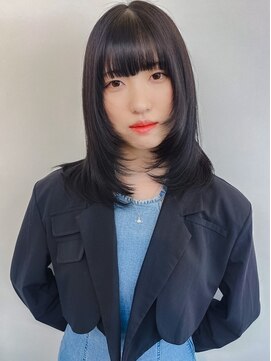 ビューティビースト 福山蔵王(beauty:beast) ミディアムウルフ×アッシュ×髪質改善