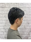 右分け長めアップバング