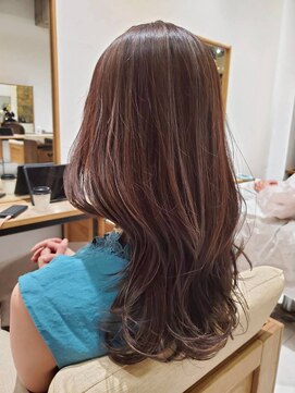 ヘアリゾート粋 リマ 銀座店(lima) レイヤーカット/ピンクブラウン/透明感カラー