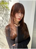 【マユコ】ロングハッシュカットバタフライレイヤーカット