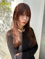 サンプラス(san+)&nbsp;【マユコ】ロングハッシュカットバタフライレイヤーカット