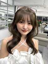 ナンバー ノード 渋谷(N° node)&nbsp;ミントベージュ×韓国風ゆる巻き