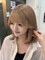 ヘアアンドメイク シークネクスト(HAIR&MAKE SeeK NEXT)&nbsp;立川で叶える柔らかミルクティーベージュ