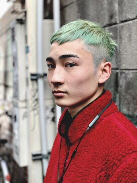 チックタック モーガン エアライン(TICK-TOCK MORGAN airline) TICK-TOCK MORGAN MEN ターコイズグリーンショート