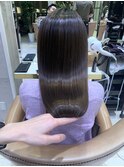 髪質改善イルミナカラーストレート艶髪ハイトーンカラー