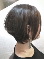 リール ヘアー 箱崎店(rire hair)&nbsp;rire hair  箱崎　大人、耳掛けショートボブ