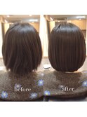 『髪質改善』ストレートエステ（縮毛矯正）（リタッチ可）