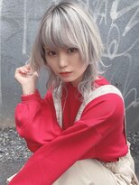 リアイス(Re:ICE) ミニウルフ/くすみブルー/流れるレイヤー/インナーハイライト