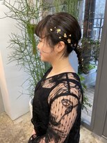 マメ(mame)&nbsp;ワイヤーポニー/金箔/オイルジェリー