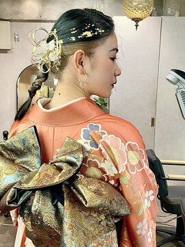 ゼスト クレス(ZEST Cres) 【cres奈佳子】成人式、卒業式ヘアセット、波ウェーブタイトヘア