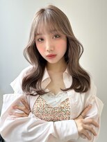 ボタン シブヤ(VOTAN SHIBUYA) 前髪カット/顔まわりカット/ブリーチあり/ミルクティーベージュ