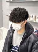 緩め波巻きパーマ