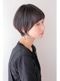 髪質改善★黒髪大人ショート×前髪カット/顔周り[池袋]