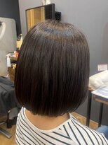 アルター(aL ter)&nbsp;ボブ［黒髪/グレーベージュ/レイヤーロング/前髪パーマ］