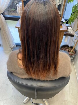 ルーシャス ヘアー 岐阜店(Luscious HAIR) セミロング/グラデーションカラー/インナーカラー/抜け感/小顔