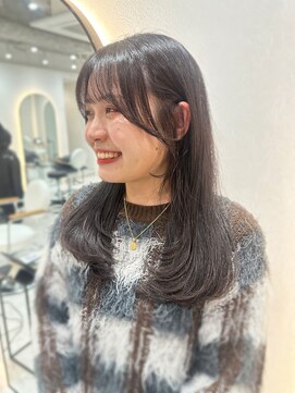 ジーナ 博多筑紫口(Zina) 【tama】ラベンダーブラウン×トレンドレイヤースタイル☆