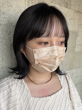 ビスクヘアデザイン(bisq hair design) くびれボブ/前髪カット/顔まわりカット/切りっぱなしボブ