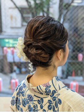 ヒデ美容室 浴衣ヘアアレンジ