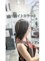 ヘアリゾートエーアイ 浅草店(hair resort Ai)&nbsp;ハイライト/くびれボブ/こなれミディ/レイヤーカット