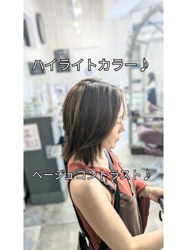 ヘアリゾートエーアイ 浅草店(hair resort Ai) ハイライト/くびれボブ/こなれミディ/レイヤーカット