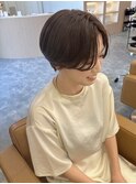 ショートカット丸みショート耳掛けひし形小新潟西区 小新