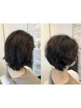 広がりや癖毛が気になる方でもおしゃれを楽しめる♪お悩みを解消して扱いやすいスタイルに導きます◎
