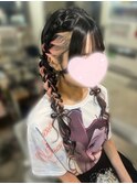 編みおろしツイン