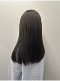 髪質改善カラー×オリーブブラウン