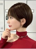 30代40代大人女性/前髪ありショートボブ/ショートヘア/髪質改善