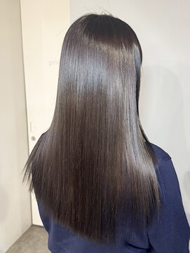 シア(sia) 髪質改善トリートメントストレートレイヤーカット前髪艶髪心斎橋