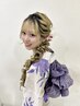 10/18淀川花火　浴衣レンタル(小物一式付+着付け+ヘアセット 所要時間75分】