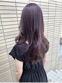 巻き髪ロング　ラベンダーベージュ　【杉若】