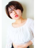 【morio大宮2号店 】大人かわいいナチュラルショートボブ