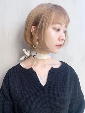 アルバム 銀座(ALBUM GINZA) ふわボブ_外ハネボブアッシュブラウンネオウルフ_67068