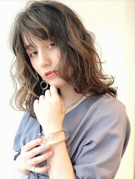 アルバム 渋谷パルコ(ALBUM) ニュアンスレイヤーカット_ローライトスリークボブ_26902