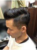 震災刈り×ポンパドール【浜松町/理容室/メンズ】