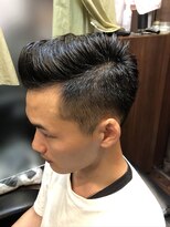 ヒロギンザ 浜松町店(HIRO GINZA)&nbsp;震災刈り×ポンパドール【浜松町/理容室/メンズ】