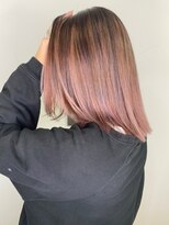 ソース 梅田(SOURCE)&nbsp;【SOURCE】コーラルピンクバレイヤージュ