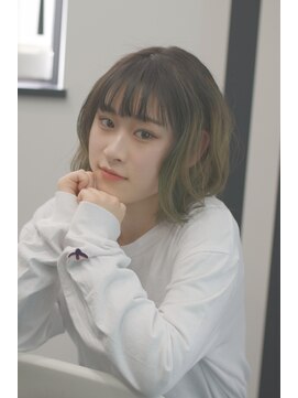 フーバ(FUUBA) ターコイズグラデーションボブ