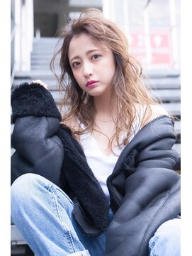 オースティン 門前仲町(AUSTIN) 前髪かき上げイメチェンイヤリングカラーラベンダーカラーくびれ