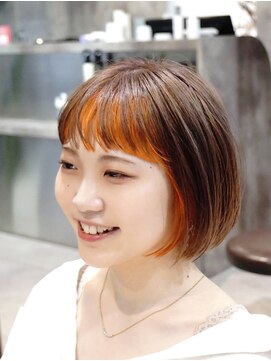 ジーグロウ 札幌大通(G grow) 【札幌G grow】インナーフルバングボブ×ステップボーンカット