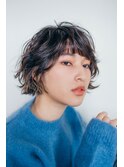 セミウェットウェーブ/マロンベージュ