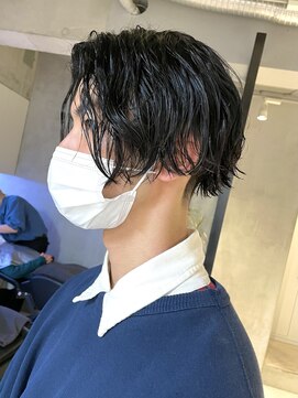 エリマ 調布(elima) ニュアンスセンターパート/波巻きパーマ/スパイラルパーマ