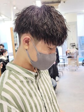 フィフス 原宿(fifth) ツイストスパイラルパーマツーブロックマッシュショートレイヤー