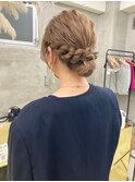 ミルクティーベージュダブルカラーインナーカラー韓国20代前髪