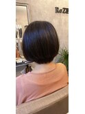 ブローなしで決まるボブ