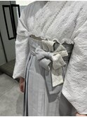 卒業式、袴着付け