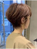 ショートヘア/前髪あり/小顔//30代・40代/襟足長め